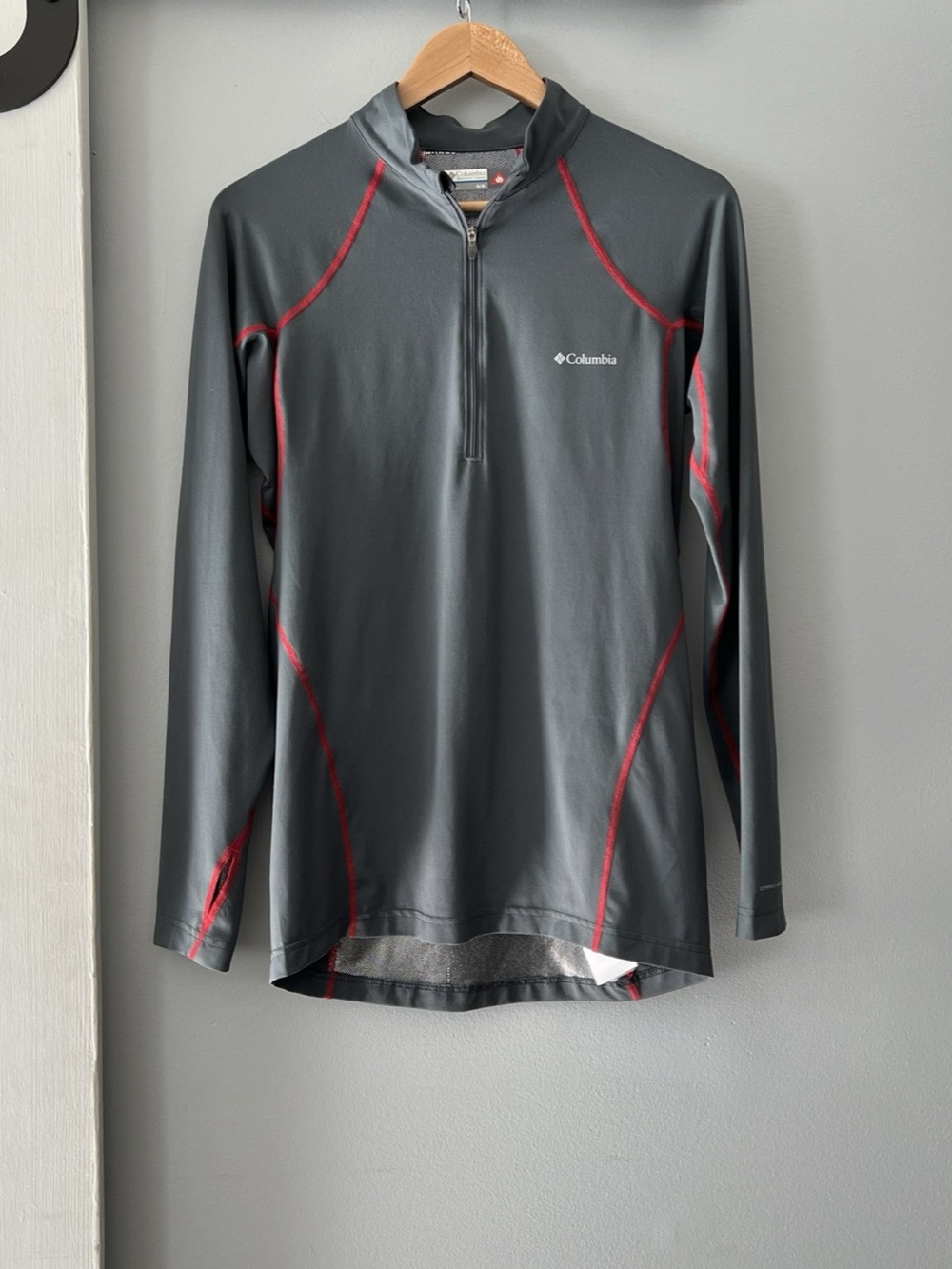 Columbia Omni Heat Men's M Lightweight Stretch Long Sleeve 1/2 Zip Baselayer